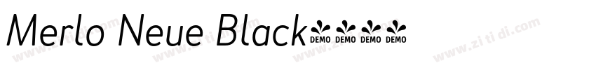 Merlo Neue Black字体转换